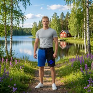 Sinimustan Liikkeen shortsit