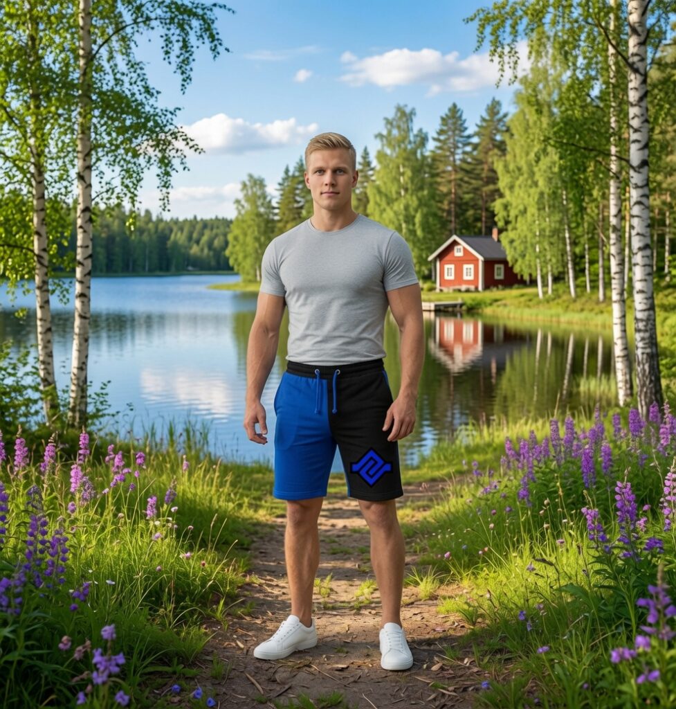 Sinimustan Liikkeen shortsit